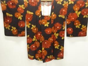 花模様ロング道行コート